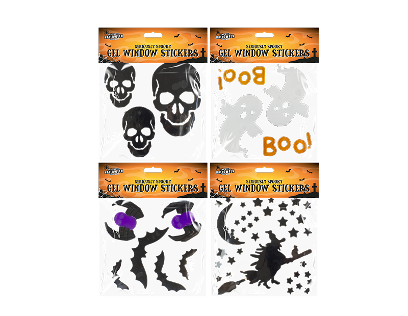 Halloween Gel Window Stickers - Single Pack