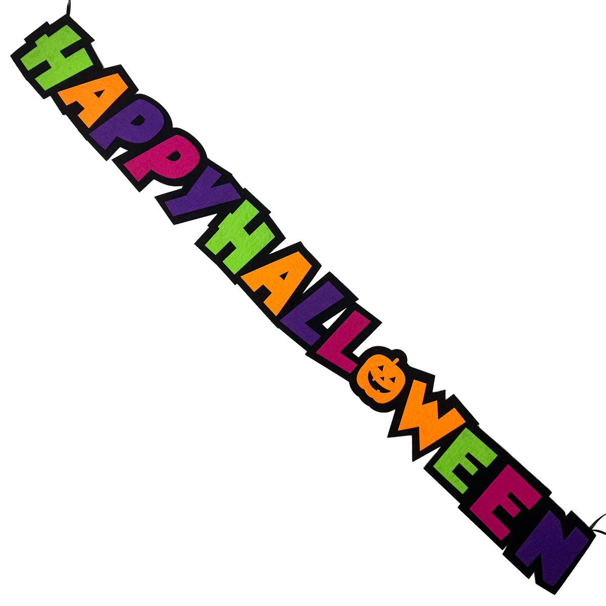 Felt Happy Halloween Banner - 94cm