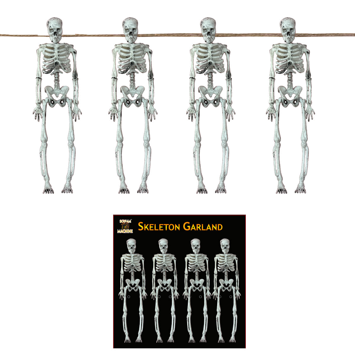 Halloween 4 Skeleton Garland