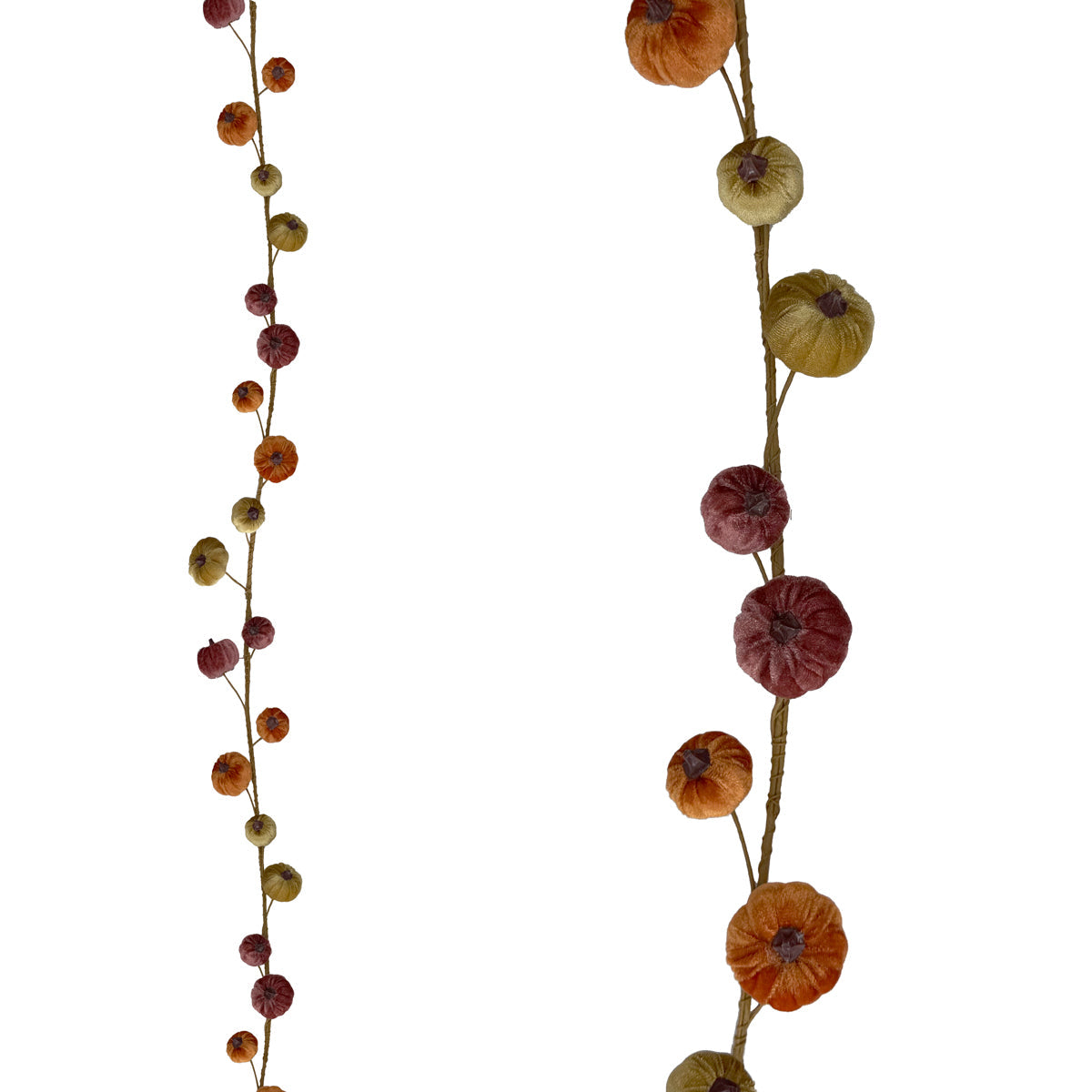 Velvet Pumpkin Garland - 1.5m