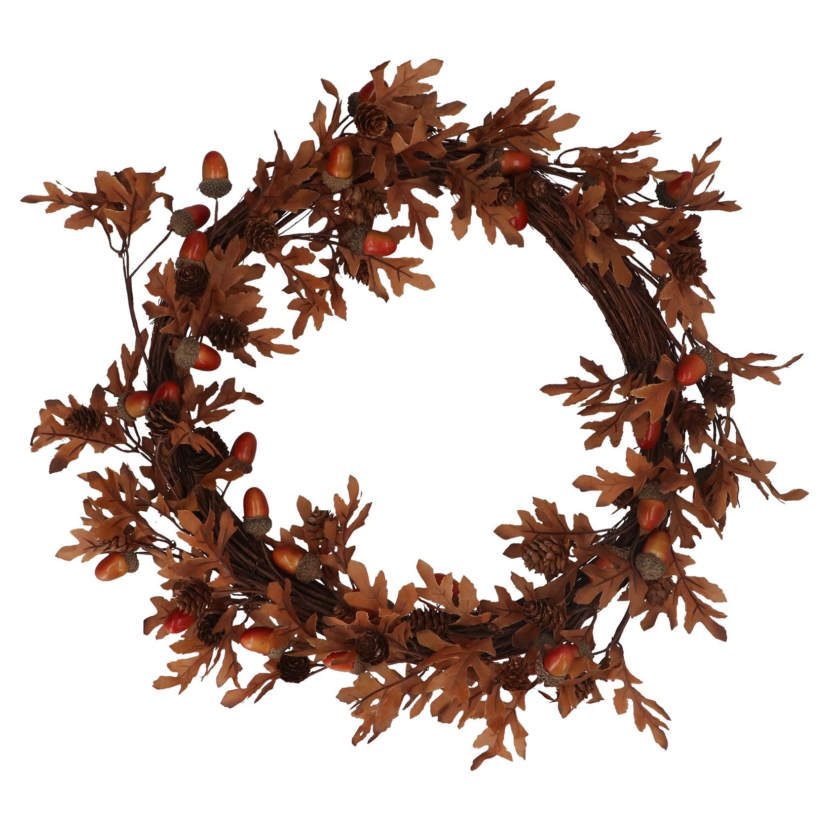 Gisela Graham - Acorn & Cone Autumn Wreath 55cm
