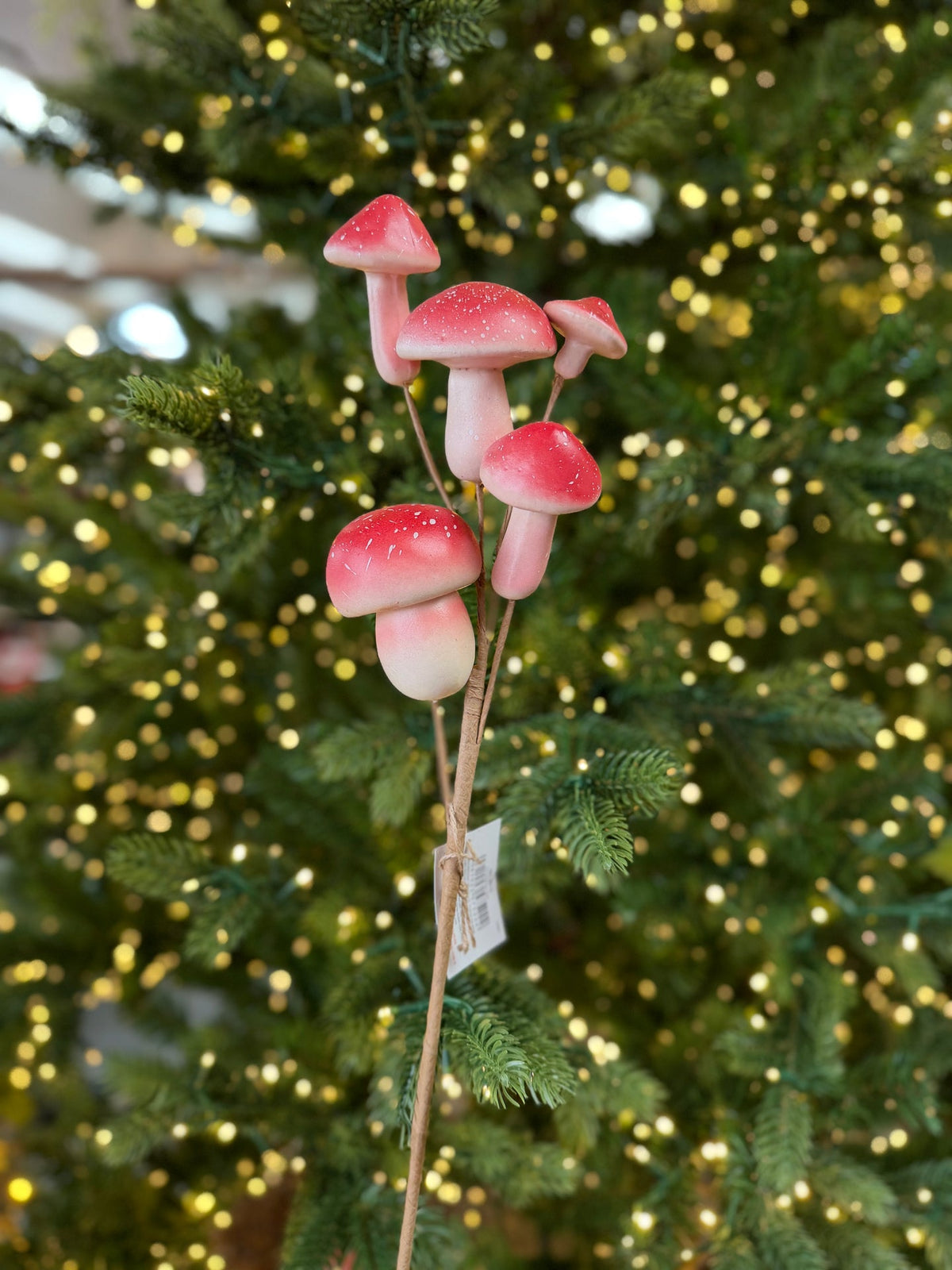 * slight seconds* Red & White Speckled Autumn Mushroom Stem 71cm