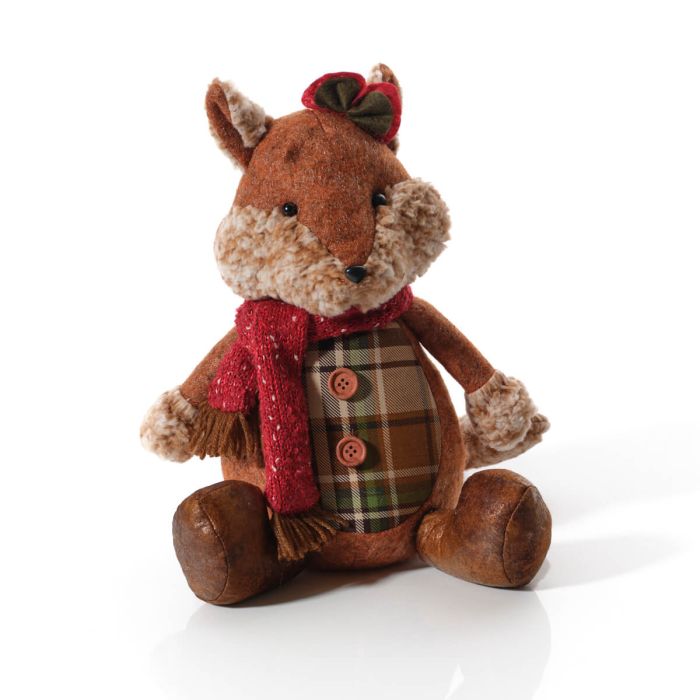 Mr or Mrs Dressed Fox Sitting Doorstop