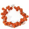 Pumpkin Burnt Orange Shearling Fabric Garland