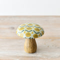 Wooden Mushroom with Sunflower Design 10 cm
