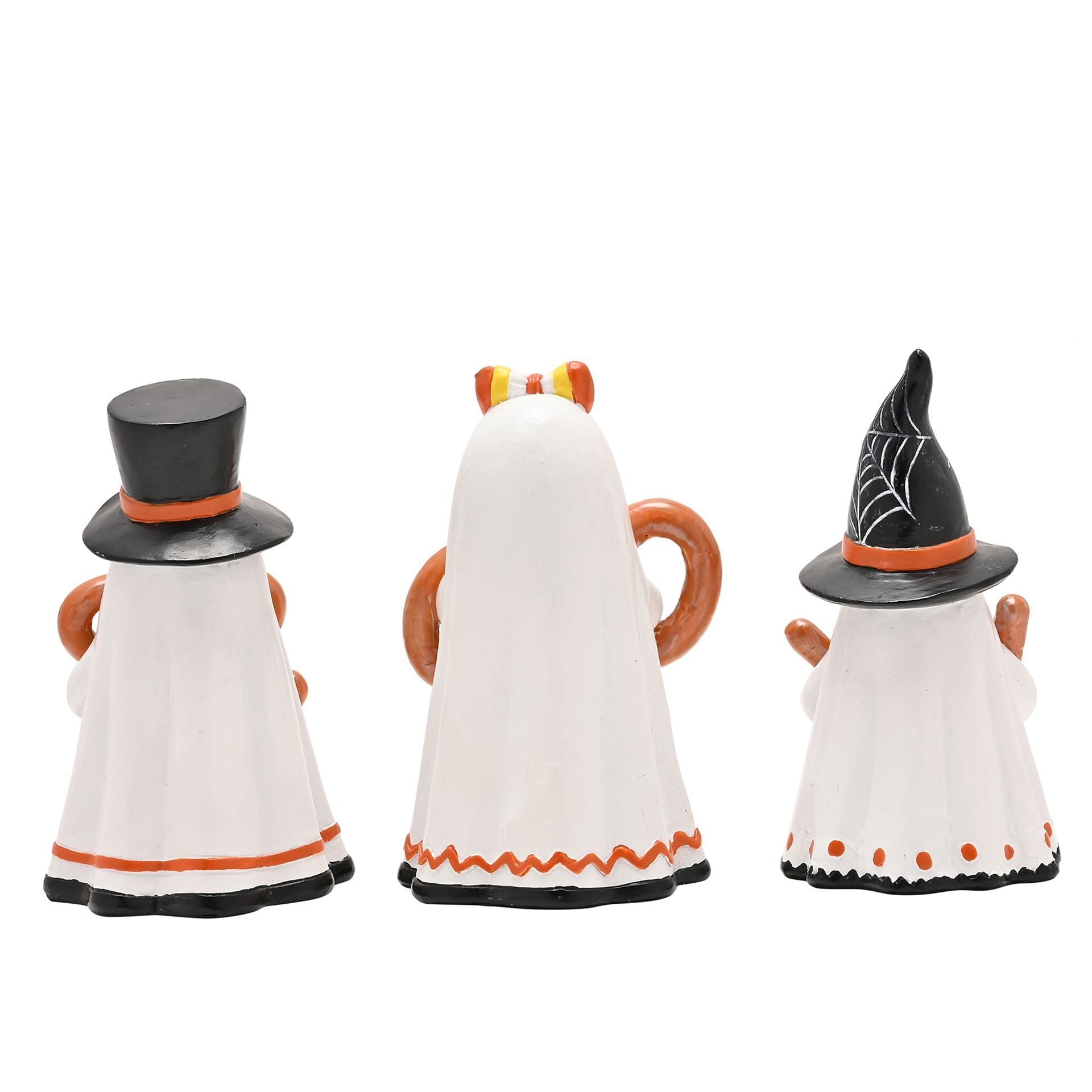Halloween Spooky Ghost Figurines - Set of 3