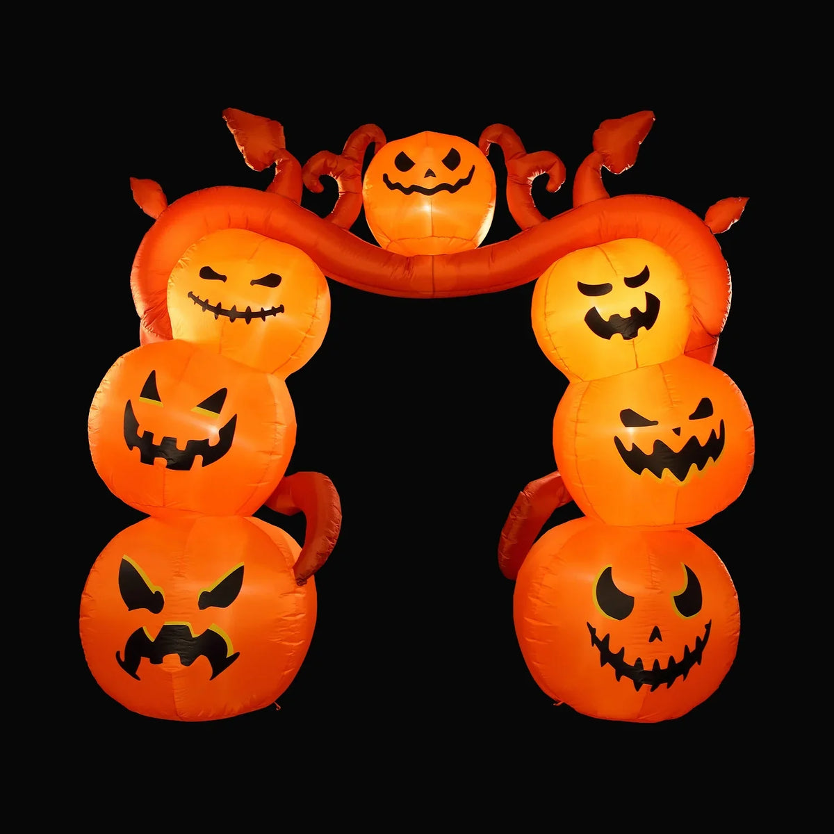 Noma Large Halloween 2.4m Inflatable Pumpkin Arch with Built in Lights