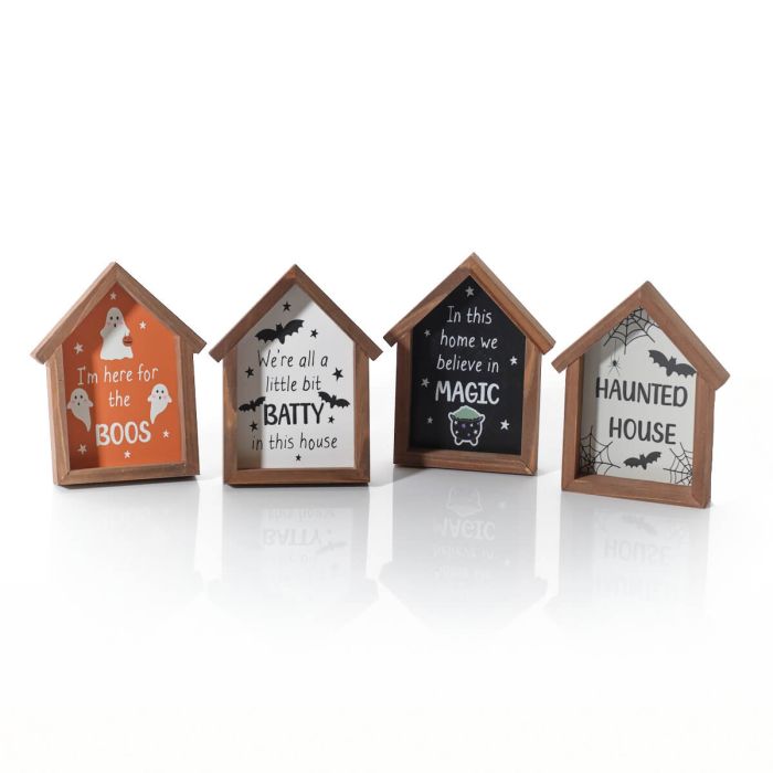 Spooktacular Halloween Quote Mini Framed House Plaque