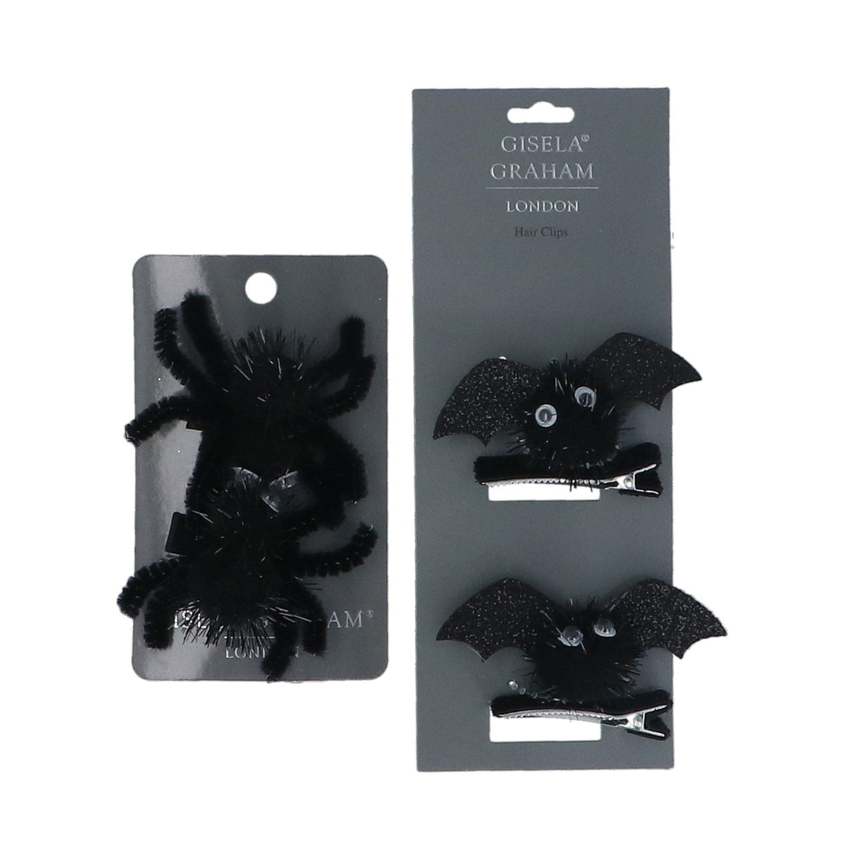 Gisela Graham Pack of 2 Bat or Spider Hairclips