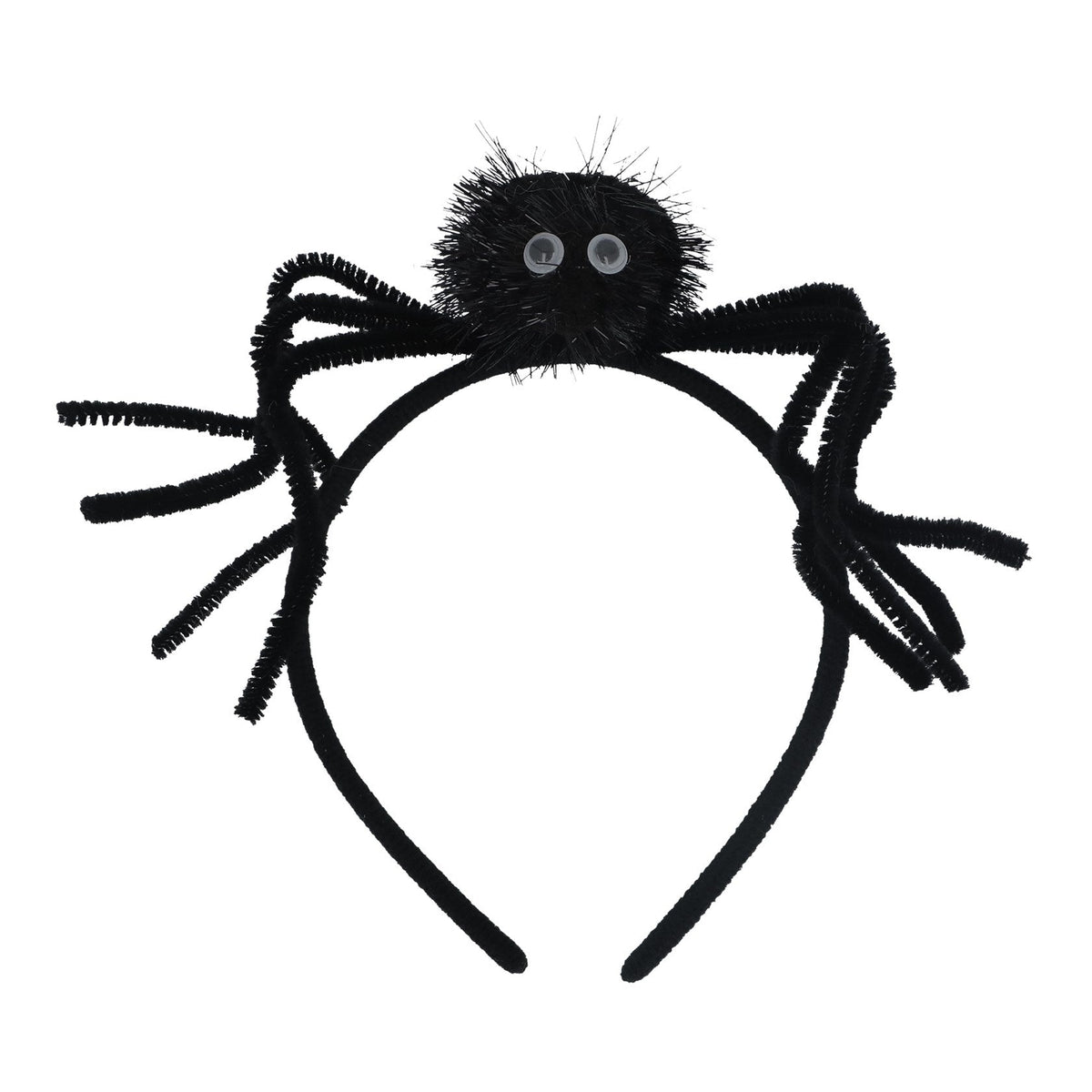 Gisela Graham - Fabric Hairband 17cm - Black Spider