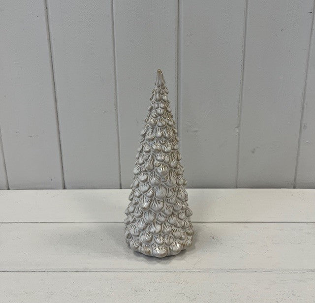 Medium Glazed Ceramic Layered Christmas Tree Ornament