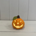 Orange Ceramic Pumpkin with LED