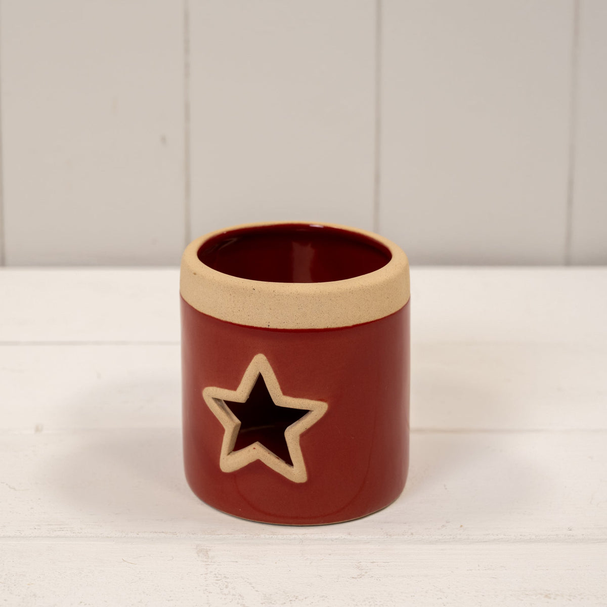 Ceramic Star Tea Light - 8cm