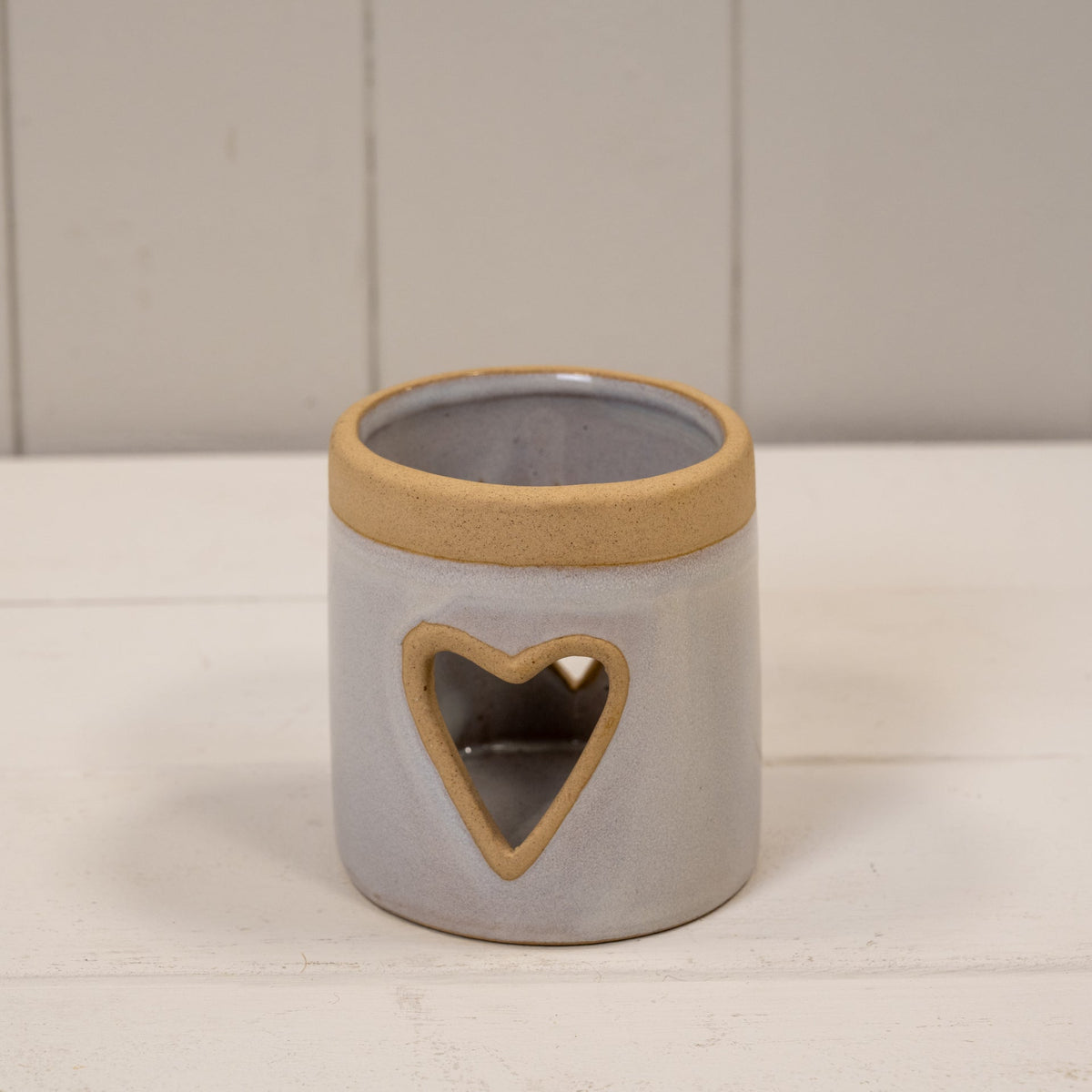 Ceramic Heart Tea Light - 8cm