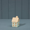 Light Blue Ceramic House - 10.5cm