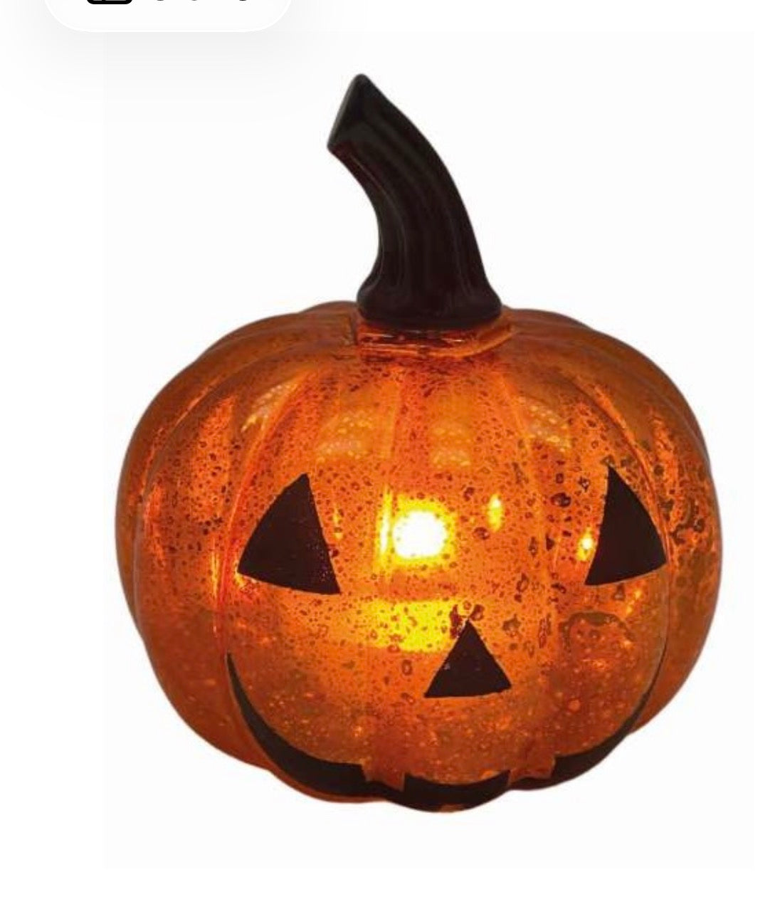 Straits Light Up LED Pumpkin with Flame Effect 13cm