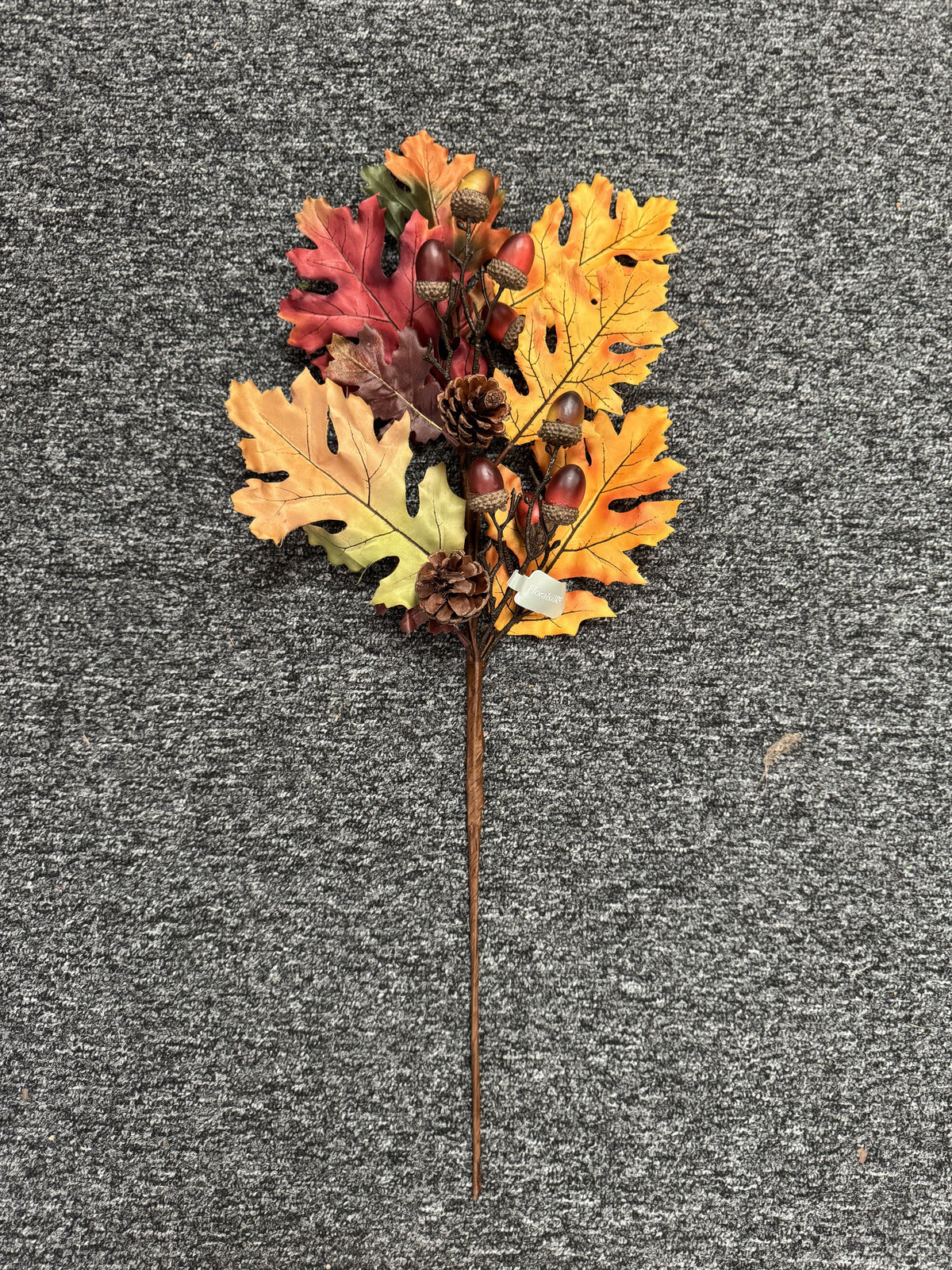 Pine Cone & Autumn Maple Leaf Spray