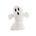 Halloween White Tinsel 3D Ghost Decoration - 17cm