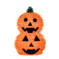 Halloween Pumpkin Stack Tinsel 3D Decoration - 15cm