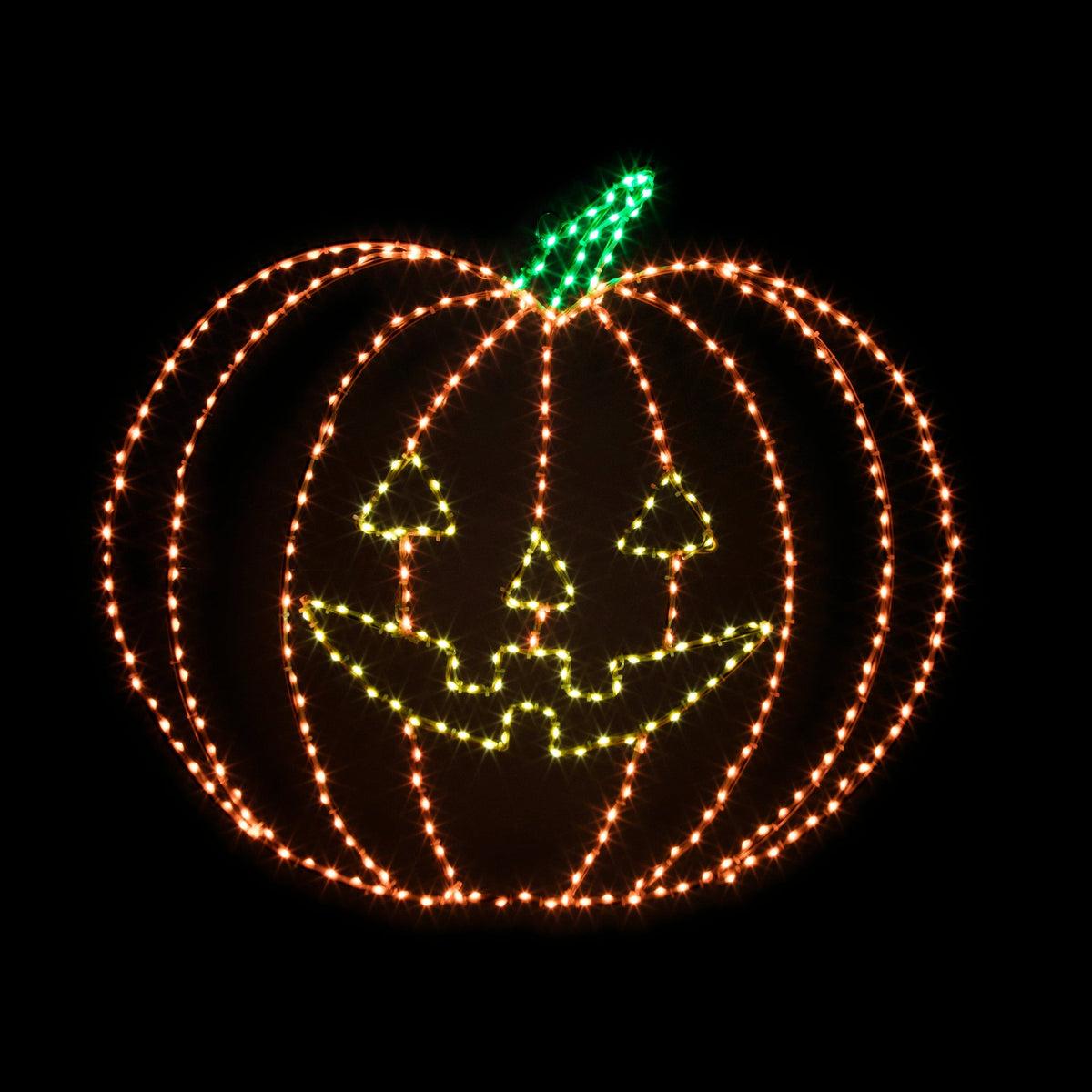 Premier Halloween Pumpkin FlexiBright Metal Frame Wall Decoration with 280 LEDs 82cm