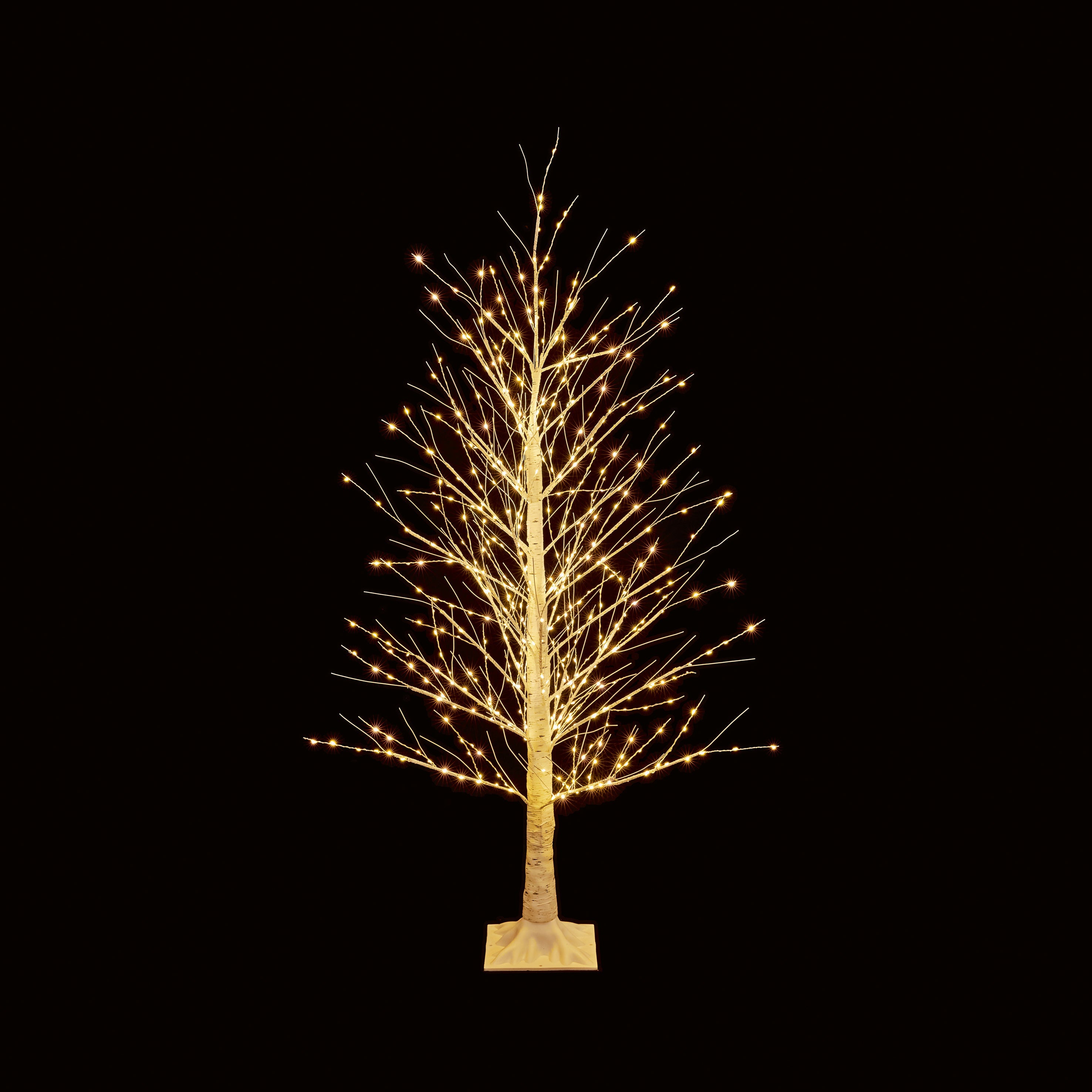 Premier Twinkle Birch Twig Tree Light Up with 300 Warm White LEDs - 120cm
