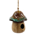 Ceramic Mushroom Bird House - 17.5cm