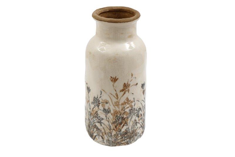 Autumnal Floral Ceramic Vase 30cm