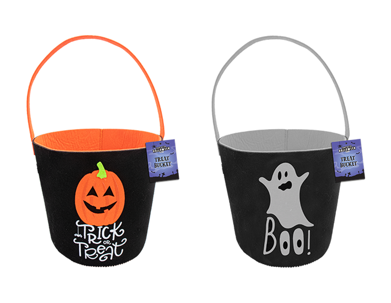 Halloween Felt Treat Bucket 18cm