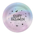 Happy Halloween Holographic Paper Party Plates - Pack of 20