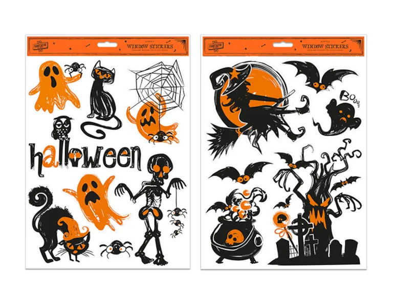 Halloween Spooky Window Stickers