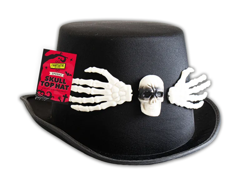 Adult's Skull Top Hat Halloween