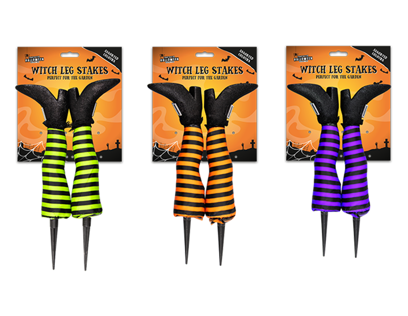 Halloween Witch Leg Garden Stake