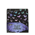 Spooky Black Holographic Halloween Napkins - Pack of 20