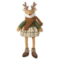 Deer In Tartan Skirt With Brown Scarf