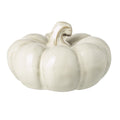 Halloween White Ceramic Pumpkin - 14cm