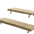 Paulownia Wood Rectangular with Iron Legs