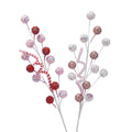 Candy Cane Berry Twirl Stem with Sprinkles - 73cm
