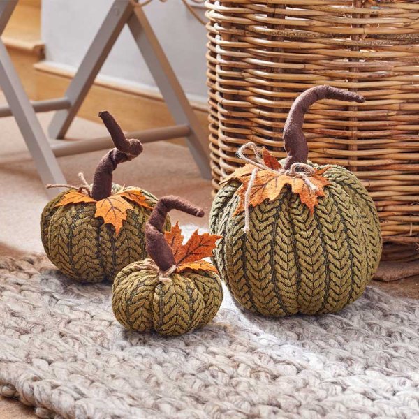 X-Large Halloween Autumn PlushPumpkin Green - 21cm