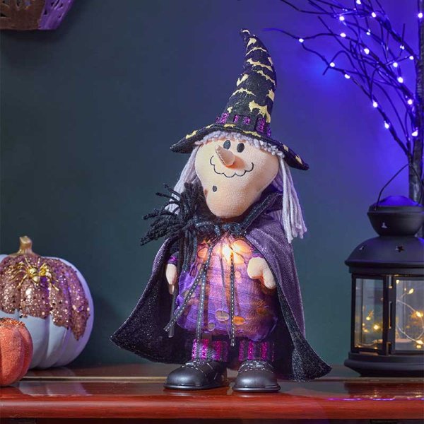 Halloween Scary Moving Light Up Witch