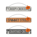 Halloween Metal Plaque