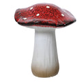 Terracotta Red Spotted Mushroom Decoration - 12cm