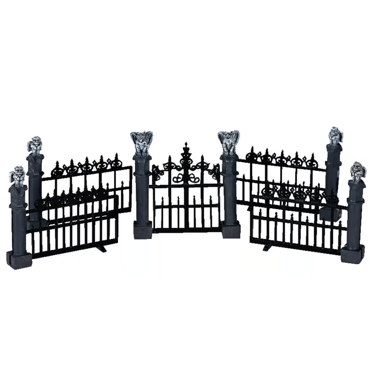 Lemax Spooky Town - Gargoyle Fence - Set of 5