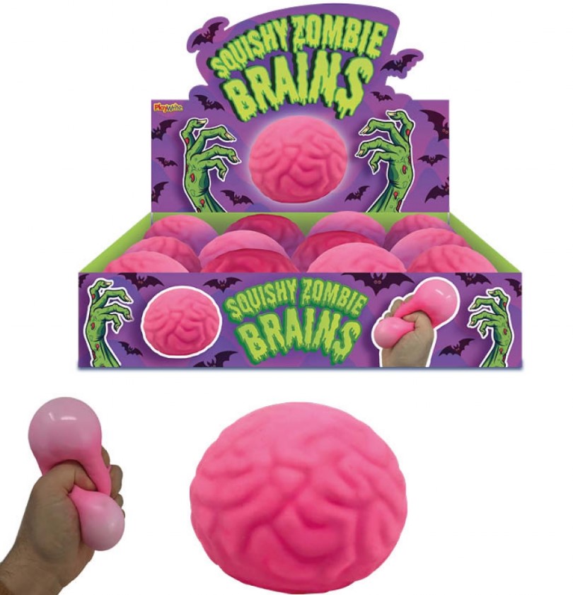 Halloween Squishy Zombie Brains 7cm
