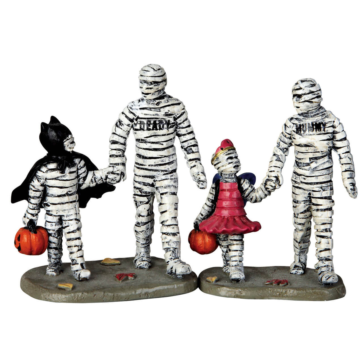 Lemax Spooky Town - Trick Or Treating with Mummy and Deady - Set of 2