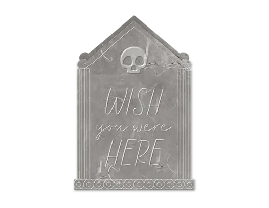 Grave Stone Candle