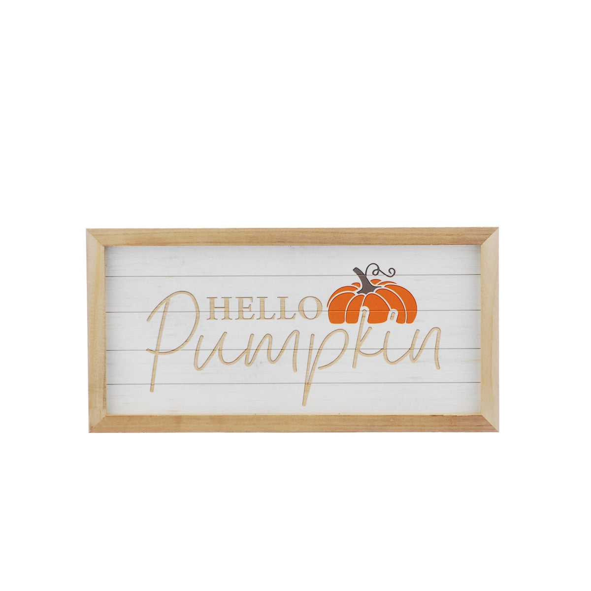 Halloween Hello Pumpkin Wooden Sign - 46cm