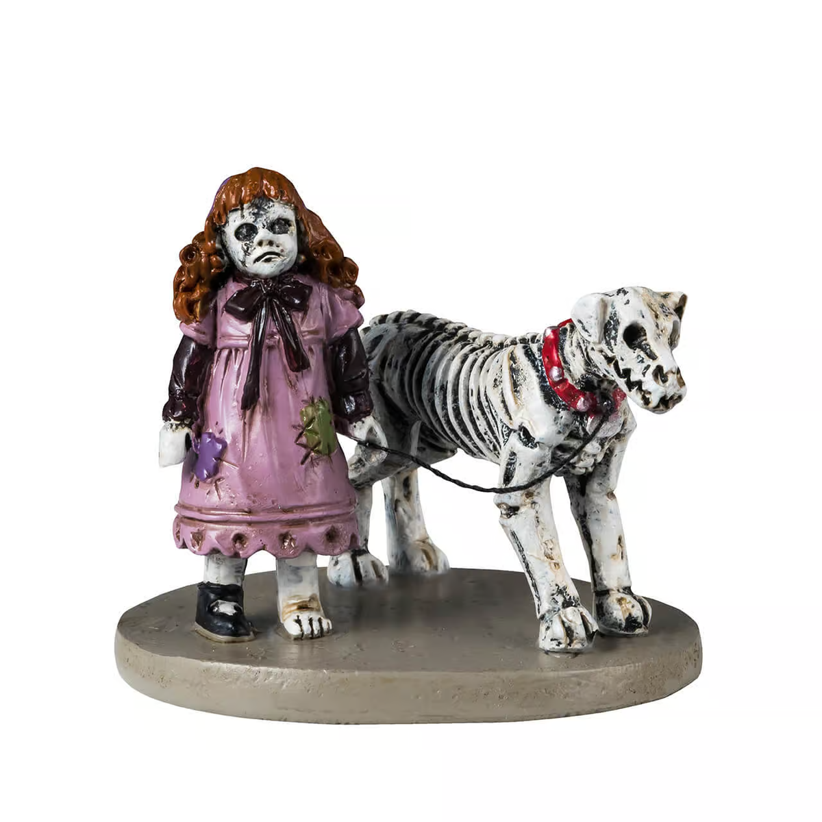 Lemax Spooky Town - Creepy Doll & Dogg Halloween Village Figurine