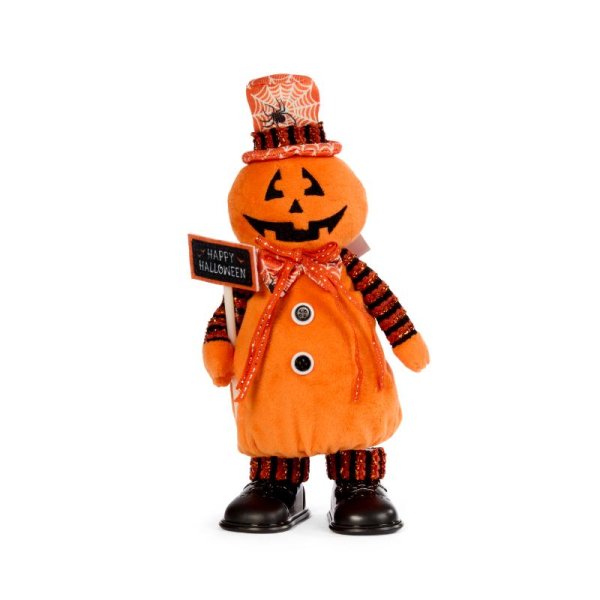 Halloween Scary Animated Moving Light Up Pumpkin