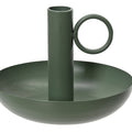 Green Iron Candle Stick Holder
