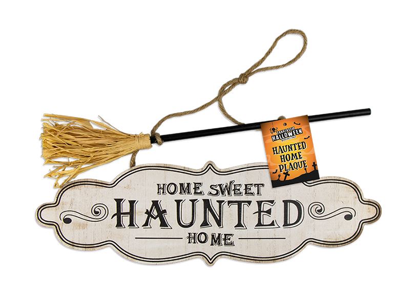 Halloween Haunted Home Plaque / Sign